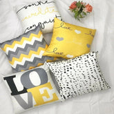 GreyGold Love Cushion Cover Pack of 5